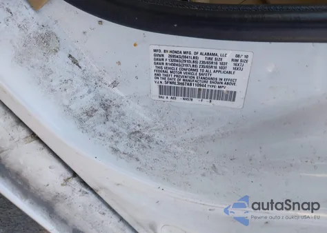 2010 Honda Odyssey Ex-L from USA, damaged, VIN 5FNRL3H67AB110944